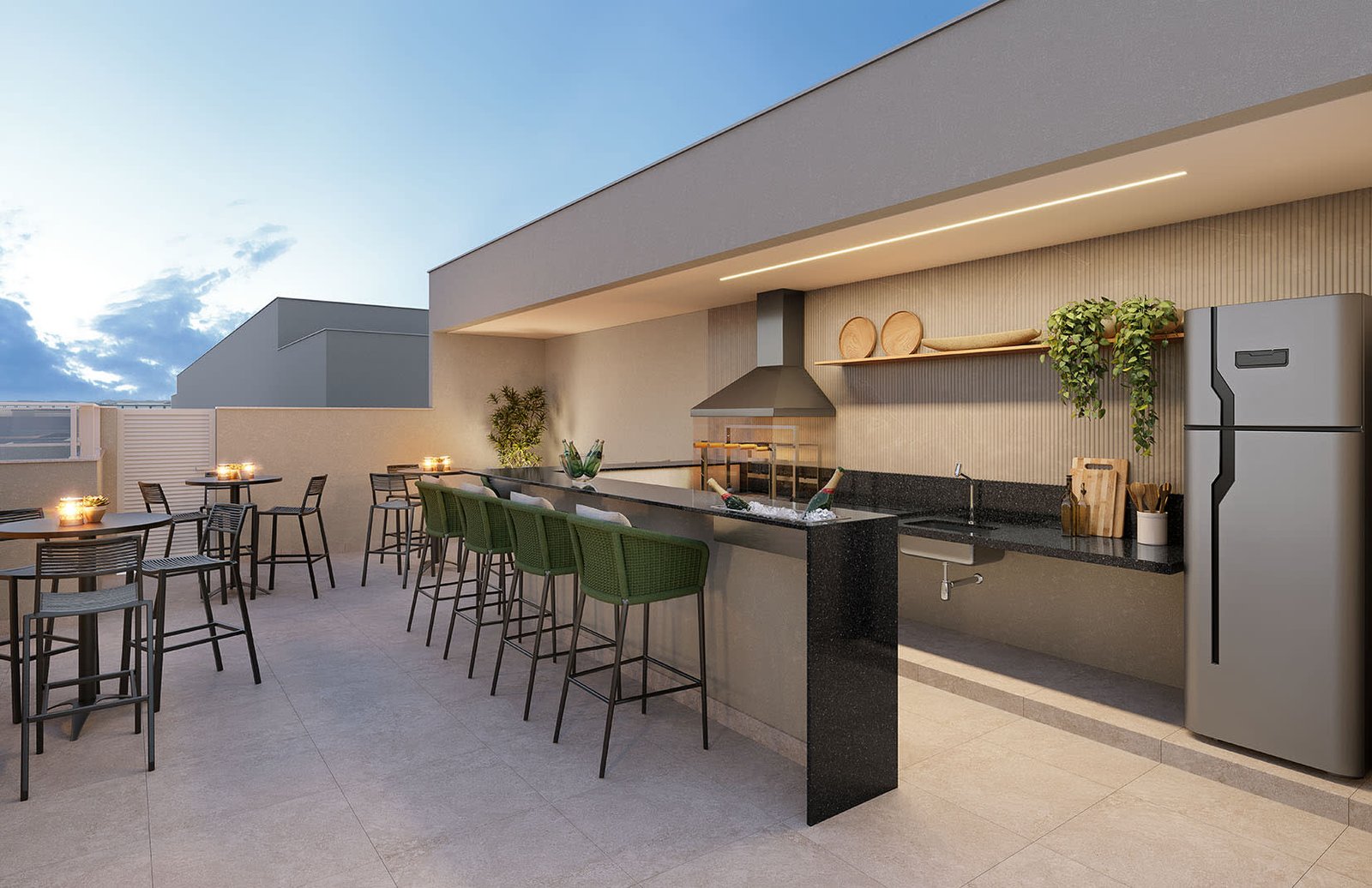 Rooftop gourmet