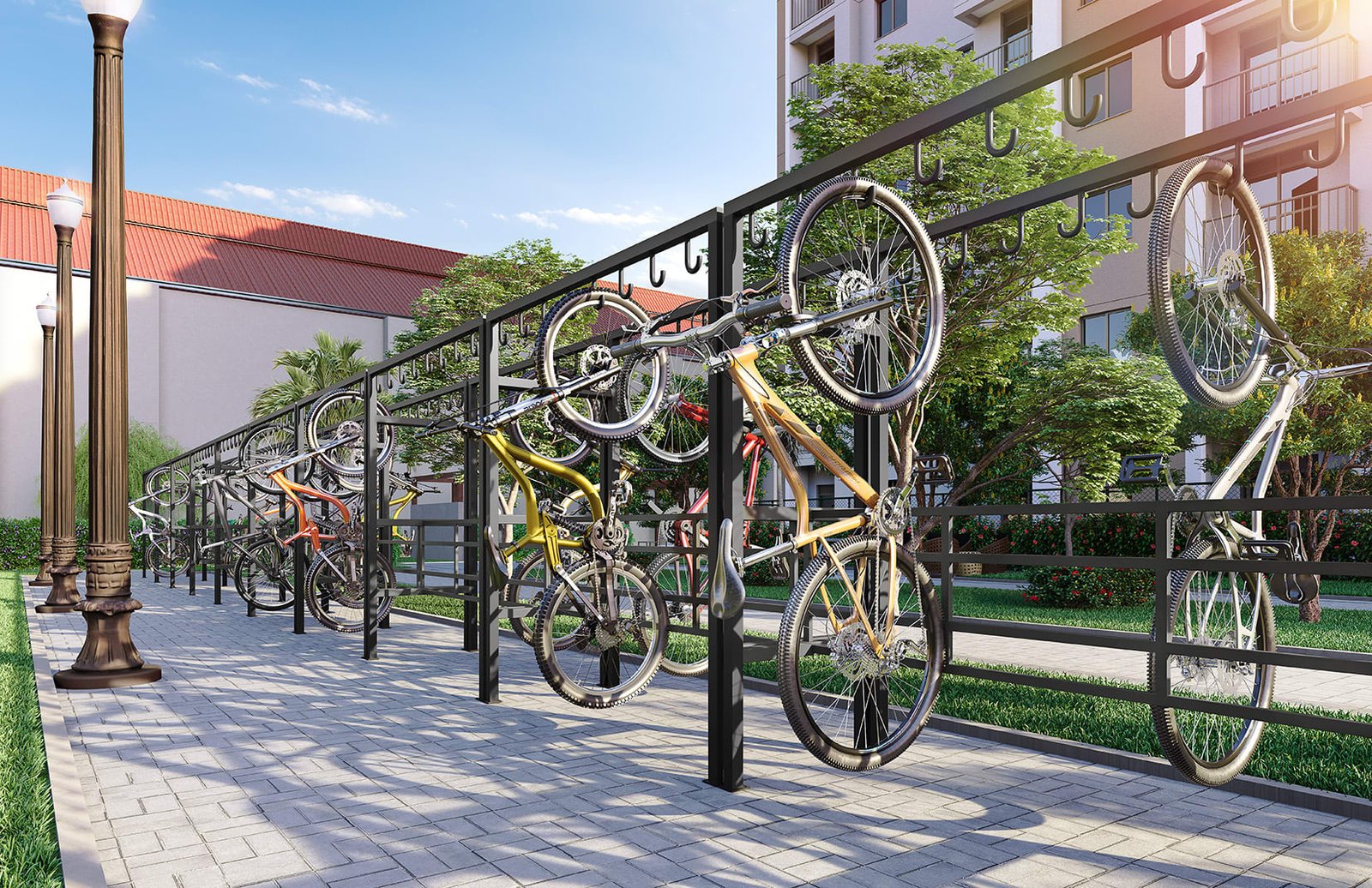 Bicicletário e bikes LEV