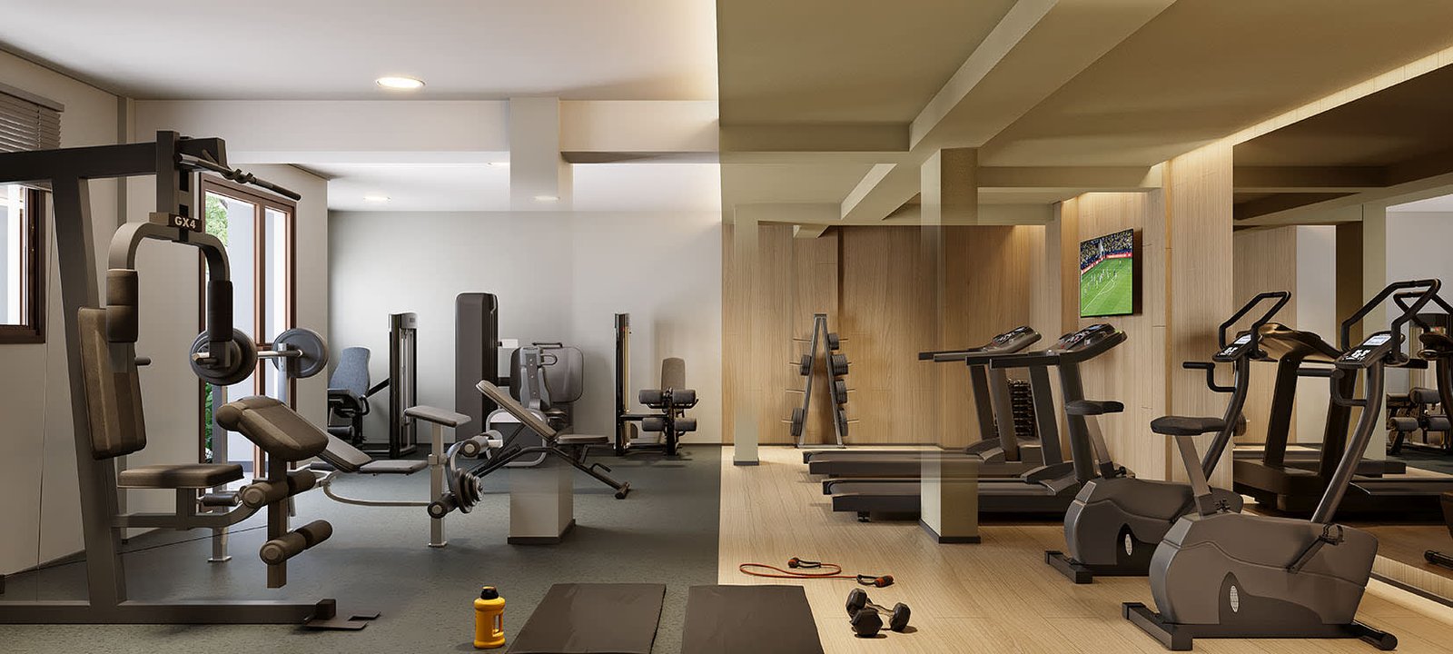 Espaço fitness da Saudosa Praça Onze